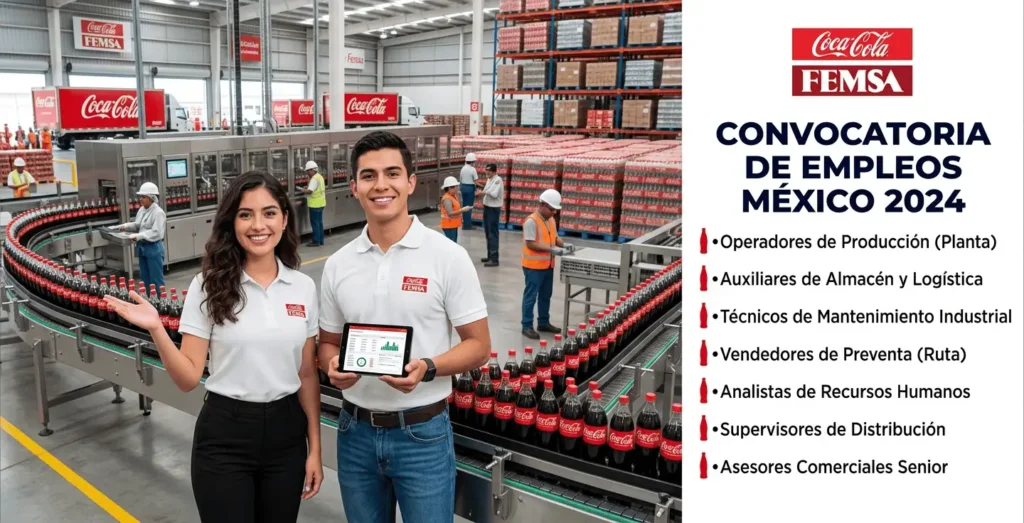 CONSULTA EMPLEOS E INFORMACIÓN DE COCA-COLA FEMSA📋